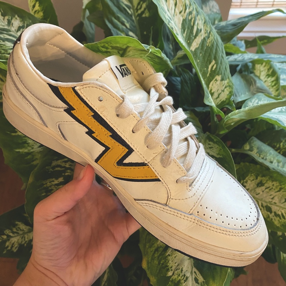 Lightning Bolt Leather Vans